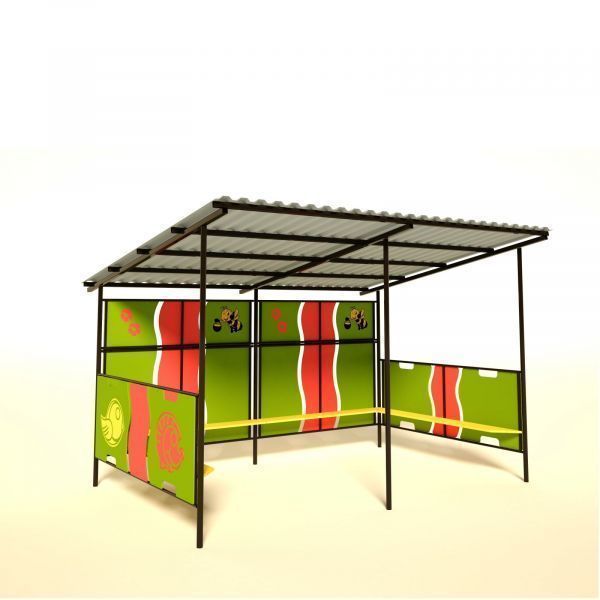 Shelter with Colored Roof InterAtletika UT502.1